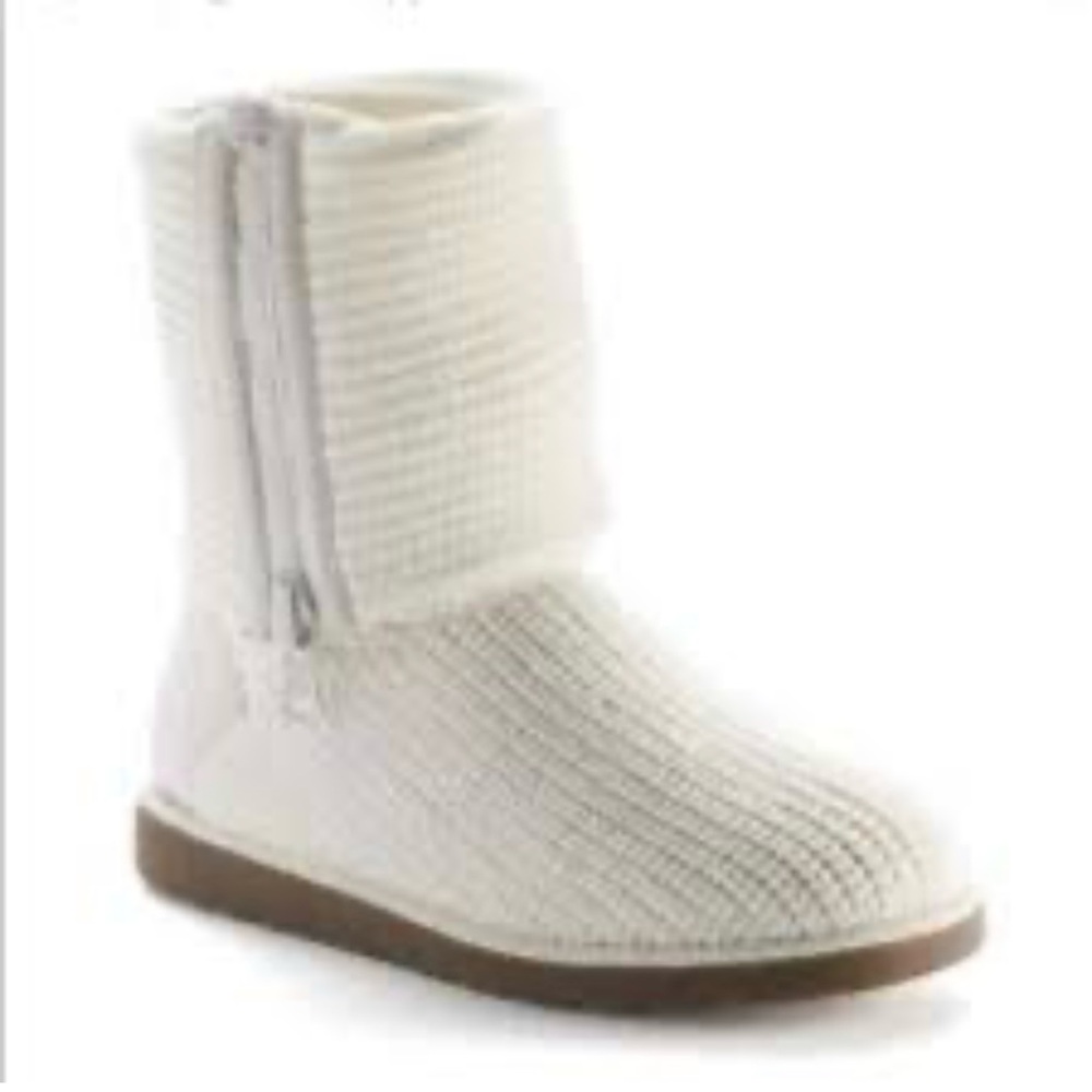 SO Cream Winter & Rain Boots with Cozy Knit Design